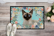 Load image into Gallery viewer, Siamese Spring Flowers Doormat - 18x27 Decorative Floor Mat – Indoor/Outdoor Rug with Artistic Flair CK3398MAT