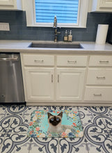 Load image into Gallery viewer, Siamese Spring Flowers Machine Washable Memory Foam Mat CK3398RUG