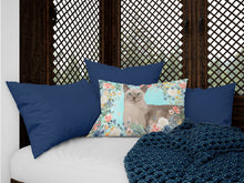 Load image into Gallery viewer, Tonkinese Spring Flowers Canvas Fabric Decorative Pillow CK3400PW1216