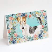 Load image into Gallery viewer, Fox Terrier Greeting Cards -  Blank Note Cards – 8-Pack of Artist-Designed Cards with Envelopes