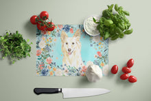 Load image into Gallery viewer, White Collie Glass Cutting Boards – Durable, Decorative Kitchen Art Large CK3403LCB