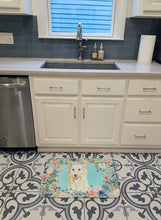 Load image into Gallery viewer, White Collie Machine Washable Memory Foam Mat CK3403RUG