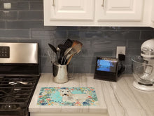 Load image into Gallery viewer, Wheaten Terrier Glass Cutting Boards – Durable, Decorative Kitchen Art Large CK3404LCB