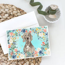 Load image into Gallery viewer, Weimaraner Greeting Cards -  Blank Note Cards – 8-Pack of Artist-Designed Cards with Envelopes