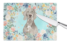 Load image into Gallery viewer, Weimaraner Glass Cutting Boards – Durable, Decorative Kitchen Art Large CK3406LCB