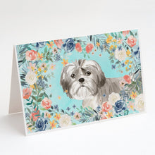 Load image into Gallery viewer, Shih Tzu Puppy Greeting Cards -  Blank Note Cards – 8-Pack of Artist-Designed Cards with Envelopes