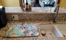 Load image into Gallery viewer, Schnauzer #1 Dish Drying Mat – Absorbent, Artistic Kitchen Essentials CK3413DDM