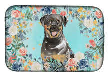 Load image into Gallery viewer, Rottweiler Dish Drying Mat – Absorbent, Artistic Kitchen Essentials CK3415DDM