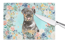 Load image into Gallery viewer, Rottweiler Glass Cutting Boards – Durable, Decorative Kitchen Art Large CK3415LCB
