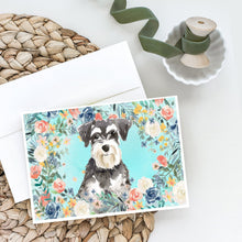 Load image into Gallery viewer, Schnauzer #2 Greeting Cards -  Blank Note Cards – 8-Pack of Artist-Designed Cards with Envelopes