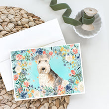 Load image into Gallery viewer, Lakeland Terrier Greeting Cards -  Blank Note Cards – 8-Pack of Artist-Designed Cards with Envelopes