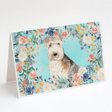 Load image into Gallery viewer, Lakeland Terrier Greeting Cards -  Blank Note Cards – 8-Pack of Artist-Designed Cards with Envelopes