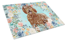 Load image into Gallery viewer, Labradoodle Glass Cutting Boards – Durable, Decorative Kitchen Art Large CK3421LCB