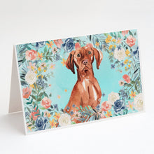 Load image into Gallery viewer, Vizsla Greeting Cards -  Blank Note Cards – 8-Pack of Artist-Designed Cards with Envelopes