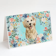 Load image into Gallery viewer, Golden Retriever Greeting Cards -  Blank Note Cards – 8-Pack of Artist-Designed Cards with Envelopes