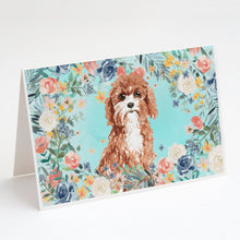 Load image into Gallery viewer, Cavapoo Greeting Cards -  Blank Note Cards – 8-Pack of Artist-Designed Cards with Envelopes