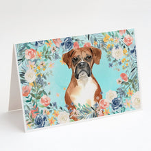 Load image into Gallery viewer, Boxer Greeting Cards -  Blank Note Cards – 8-Pack of Artist-Designed Cards with Envelopes