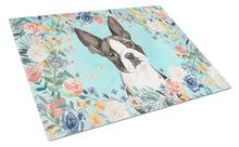 Load image into Gallery viewer, Boston Terrier Glass Cutting Boards – Durable, Decorative Kitchen Art Large CK3433LCB