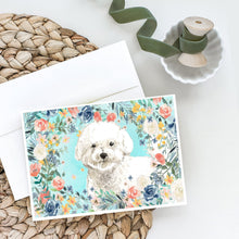 Load image into Gallery viewer, Bichon Frise Greeting Cards -  Blank Note Cards – 8-Pack of Artist-Designed Cards with Envelopes
