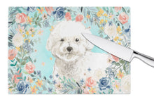 Load image into Gallery viewer, Bichon Frise Glass Cutting Boards – Durable, Decorative Kitchen Art Large CK3435LCB