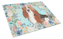 Load image into Gallery viewer, Basset Hound Glass Cutting Boards – Durable, Decorative Kitchen Art Large CK3437LCB