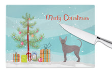 Load image into Gallery viewer, Abyssinian or African Hairless Dog Christmas Tree Glass Cutting Boards – Durable, Decorative Kitchen Art Large CK3438LCB