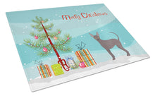Load image into Gallery viewer, Abyssinian or African Hairless Dog Christmas Tree Glass Cutting Boards – Durable, Decorative Kitchen Art Large CK3438LCB