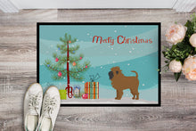 Load image into Gallery viewer, Tan Affenpinscher Christmas Tree Doormat - 18x27 Decorative Floor Mat – Indoor/Outdoor Rug with Artistic Flair CK3439MAT