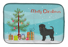 Load image into Gallery viewer, Affenpinscher Christmas Tree Dish Drying Mat – Absorbent, Artistic Kitchen Essentials CK3440DDM