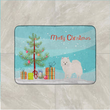 Load image into Gallery viewer, American Eskimo Christmas Tree Machine Washable Memory Foam Mat CK3441RUG