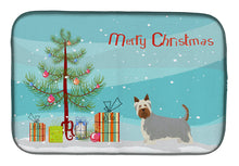 Load image into Gallery viewer, Australian Silky Terrier Christmas Tree Dish Drying Mat – Absorbent, Artistic Kitchen Essentials CK3443DDM