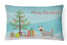 Load image into Gallery viewer, Australian Silky Terrier Christmas Tree Canvas Fabric Decorative Pillow CK3443PW1216