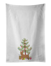 Load image into Gallery viewer, Airedale Terrier Christmas Tree White Kitchen Towel Set of 2