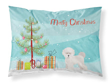 Load image into Gallery viewer, Bichon Frisé Christmas Tree  Standard Pillowcase – Artistic Decorative Front, White Back CK3445PILLOWCASE