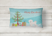 Load image into Gallery viewer, Bichon Frisé Christmas Tree Canvas Fabric Decorative Pillow CK3445PW1216