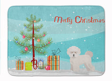 Load image into Gallery viewer, Bichon Frisé Christmas Tree Machine Washable Memory Foam Mat CK3445RUG