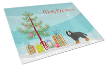Load image into Gallery viewer, Cavalier King Charles Spaniel Tricolor Christmas Tree Glass Cutting Boards – Durable, Decorative Kitchen Art Large CK3446LCB