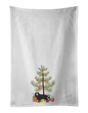 Load image into Gallery viewer, Cavalier King Charles Spaniel Tricolor Christmas Tree White Kitchen Towel Set of 2