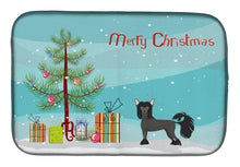 Load image into Gallery viewer, Chinese Crested Christmas Tree Dish Drying Mat – Absorbent, Artistic Kitchen Essentials CK3447DDM