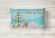 Load image into Gallery viewer, Coton de Tulear Christmas Tree Canvas Fabric Decorative Pillow CK3448PW1216
