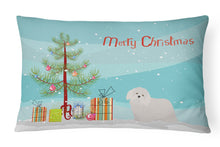Load image into Gallery viewer, Coton de Tulear Christmas Tree Canvas Fabric Decorative Pillow CK3448PW1216