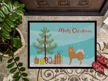 Load image into Gallery viewer, Brown &amp; White Elo dog Christmas Tree Doormat - 18x27 Decorative Floor Mat – Indoor/Outdoor Rug with Artistic Flair CK3451MAT