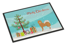 Load image into Gallery viewer, Brown &amp; White Elo dog Christmas Tree Doormat - 18x27 Decorative Floor Mat – Indoor/Outdoor Rug with Artistic Flair CK3451MAT