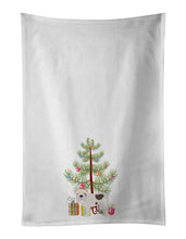 Load image into Gallery viewer, Bulldog, English Bulldog Christmas Tree White Kitchen Towel Set of 2