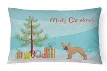 Load image into Gallery viewer, French Bulldog Christmas Tree Canvas Fabric Decorative Pillow CK3455PW1216