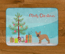 Load image into Gallery viewer, French Bulldog Christmas Tree Machine Washable Memory Foam Mat CK3455RUG