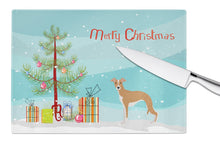 Load image into Gallery viewer, Italian Greyhound Christmas Tree Glass Cutting Boards – Durable, Decorative Kitchen Art Large CK3460LCB