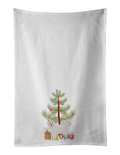 Load image into Gallery viewer, Italian Spitz Christmas Tree White Kitchen Towel Set of 2