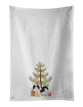Load image into Gallery viewer, Japanese Chin Christmas Tree White Kitchen Towel Set of 2