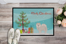 Load image into Gallery viewer, Japanese Spitz Christmas Tree Doormat - 24x36 Decorative Floor Mat – Indoor/Outdoor Rug with Artistic Flair CK3463JMAT